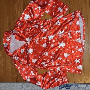 Boutique satin Christmas pajamas